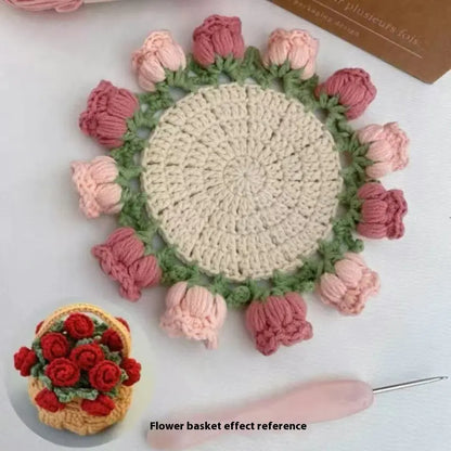 Crochet Flower Coaster