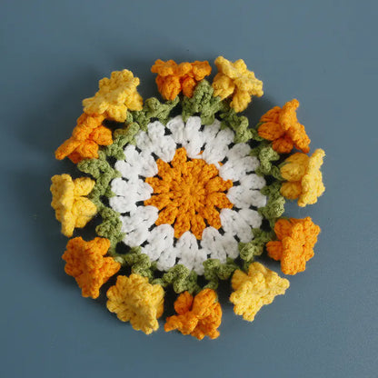 Crochet Flower Coaster