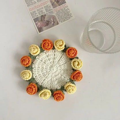 Crochet Flower Coaster