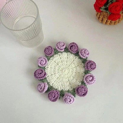 Crochet Flower Coaster